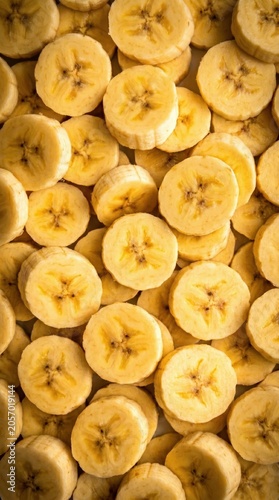 Banana rounds pattern food backdrop