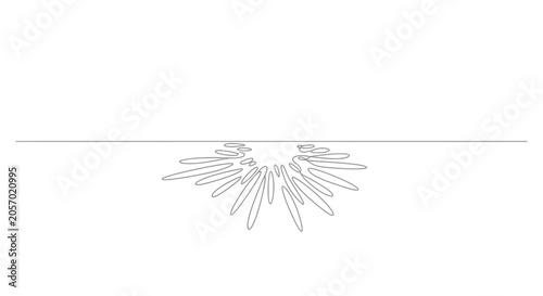 Fotografia Abstract explosion concept, radiating lines from central point on white backgrou
