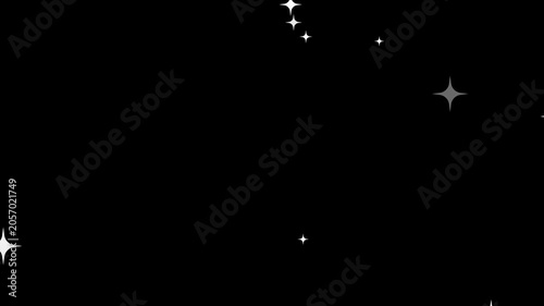 twinkling star particles animation in starry night background. sparkle particles shine animated effect sparkle particles,
animation twinkling stars shining in the night sky,