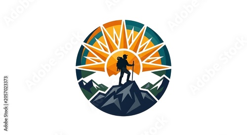 Luxury Explorer Summit Adventure Brand Logo Vector