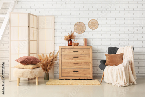 Cozy modern living room int...