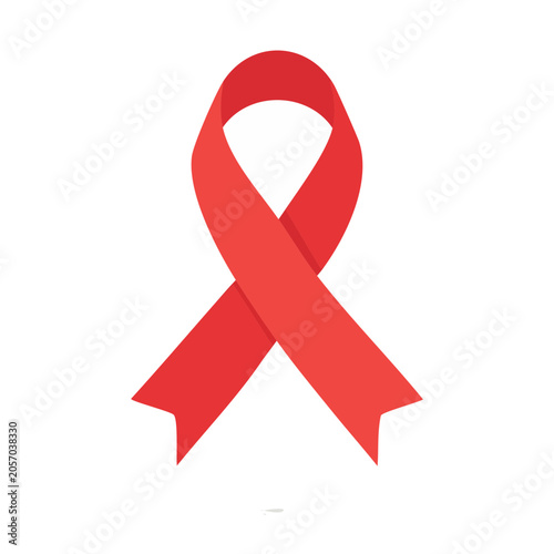 Red heart icon flat design