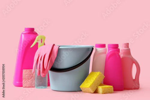 Household cleaning supplies...