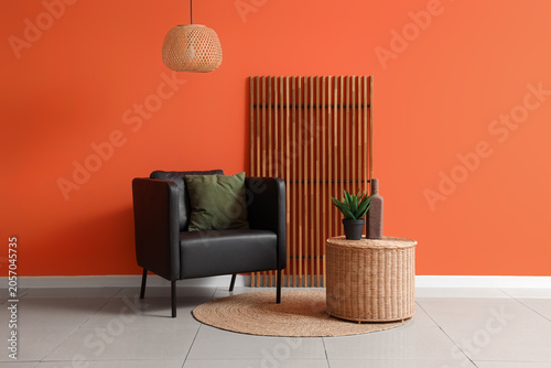 Modern interior design with...