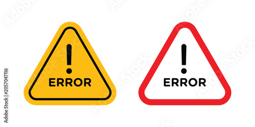 Quadro em tela Error icon fill and line concepts