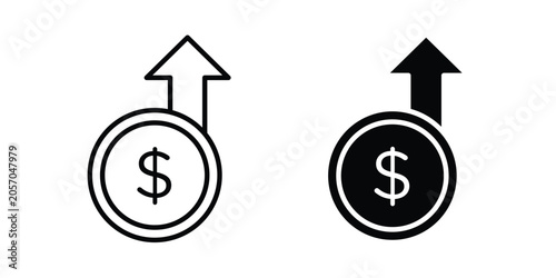 Slika na platnu high cost icon fill and line concepts