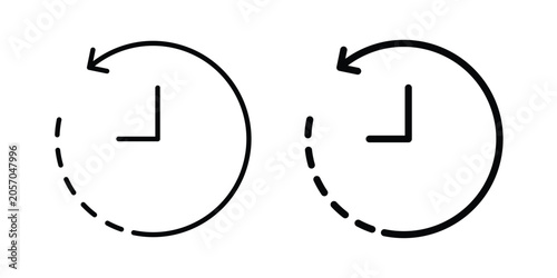 Canvas-taulu History icon fill and line concepts
