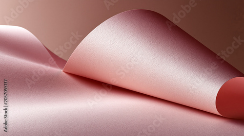Soft blush gradient with subtle paper grain and wide copy space showcasing pastel minimal beauty branding and luxury product presentation