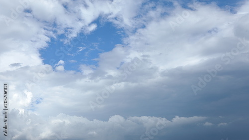 Εκτύπωση καμβά 天気急変のゲリラ雷雨 発達した雨雲 積乱雲、積雲、入道雲 / Dramatic Towering Cumulonimbus Cloud Formation an