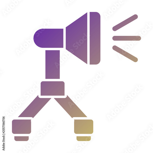 Studio Light icon illustration. This is a vector single icon with a solid gradient style. It is suitable for various purposes, including website design, mobile app design, and logo design.