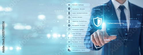Photos Expert's point of Cybersecurity protection concept, defending networks against threats ensures digital safety and resilience