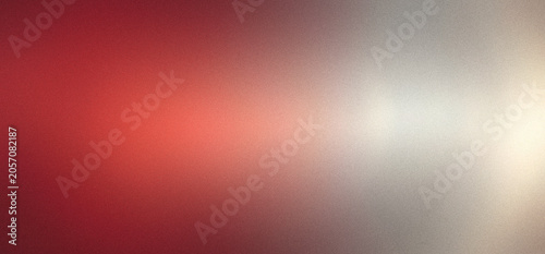 Red and Silver grainy color gradient background retro noise texture effect web banner header backdrop design 