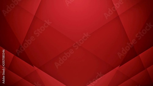 Abstract red background with dynamic geometric shapes in seamless loop, a vibrant motion graphic for modern digital art and stylish visual effects.
