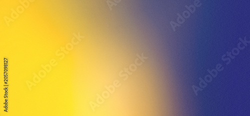 Sunflower Yellow and Navy Blue grainy color gradient background retro noise texture effect web banner header backdrop design 