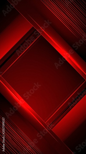 red abstract background with lines and squares