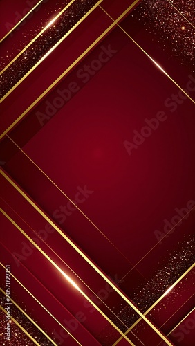 red and gold background with a diagonal pattern
