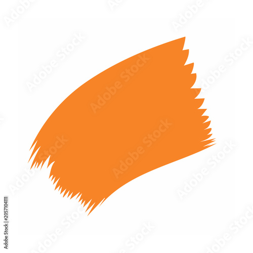 Orange flat design arrow pointing right