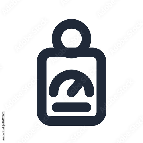 Foto Light meter line icon, photography outline symbol