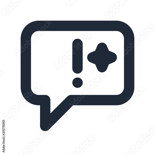 Konstfotografi Ai hallucination line icon, artificial intelligence outline symbol