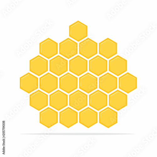 Honeycomb pattern illustration
