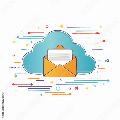 Cloud Email Communication and Data Transfer