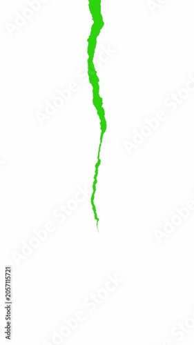 Vertical Ripped Paper Reveal Green Screen Overlay Animation 4K