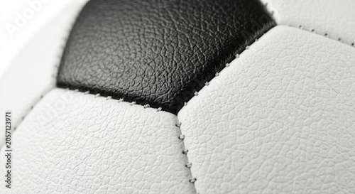Close-Up Detail of a Professional Soccer Ball