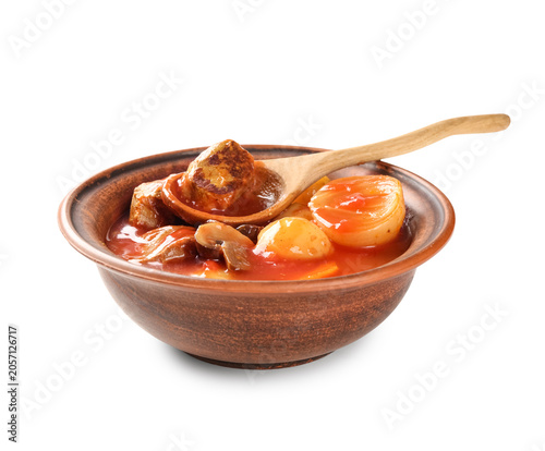 Hearty beef stew with potat...