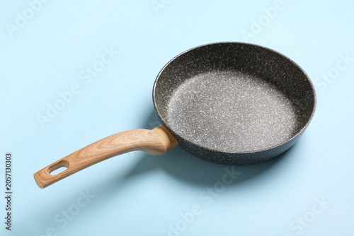 Empty non-stick frying pan ...