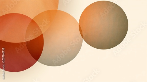 Abstract colorful circles minimalist design digital art creative studio close-up artistic expression