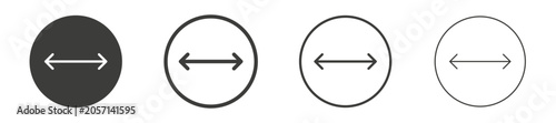 Fotografía Radius icon collection on white background