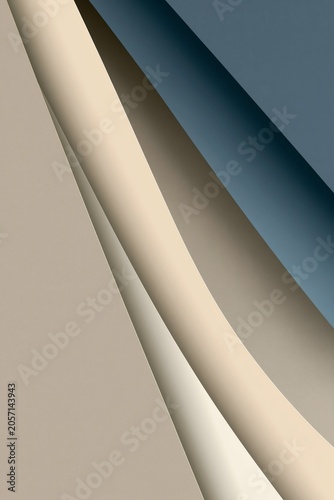 Abstract layers of light and shadow digital art modern design minimalist style creative perspective