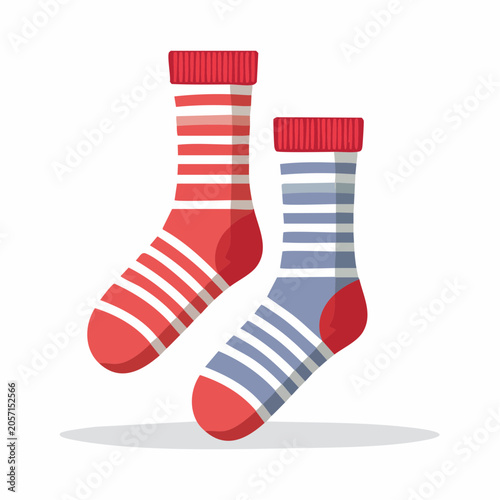 Striped Socks Illustration