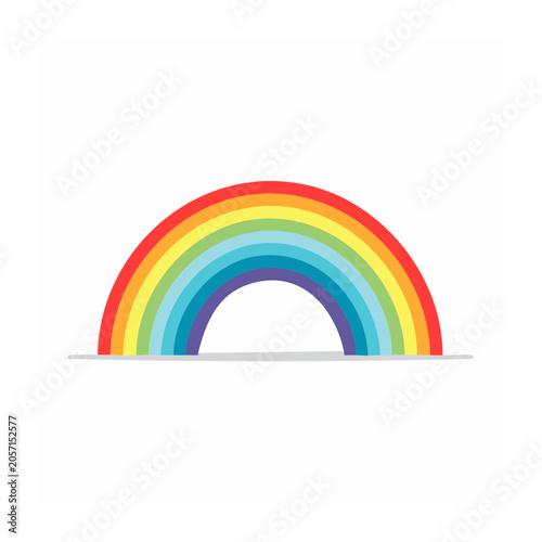Rainbow arch vector graphic