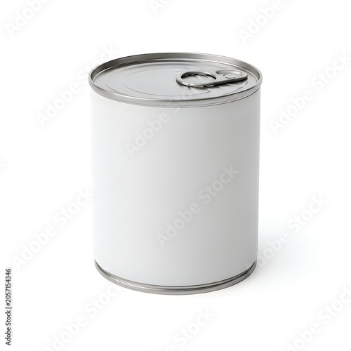 Empty metal canister with ring pull top