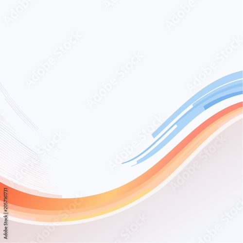 Abstract flowing wave design with soft color gradients and light background