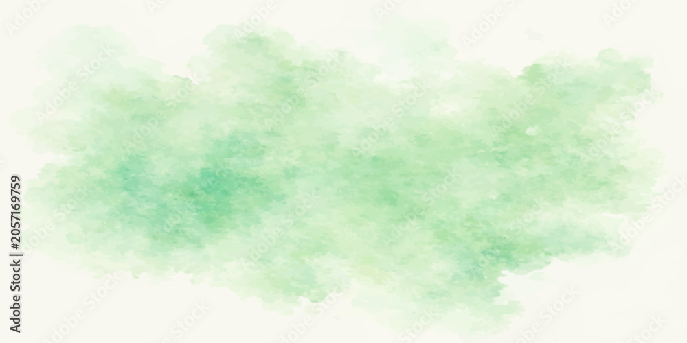Obraz premium Abstract green watercolor splash on a light background, a refreshing artistic texture suggesting spring or nature.