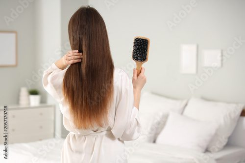 Beautiful young woman with ...