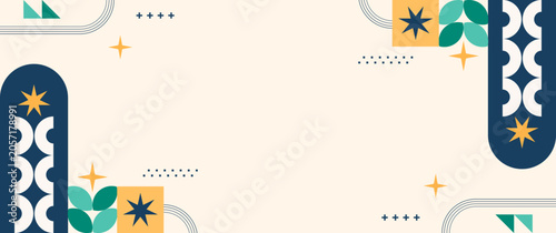 Abstract flat geometric design suitable for backgrounds, flyers, posters, banners, etc.