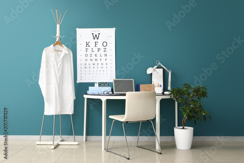 Optometrist office interior...