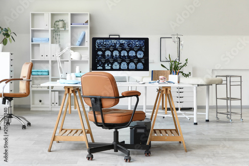 Modern medical office inter...