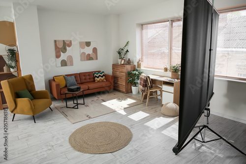 Modern living room interior...