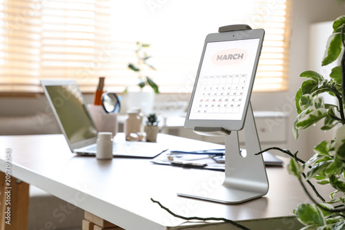 Digital tablet displaying m...