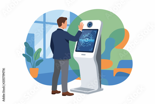 Biometric Security Terminal for Business Self-Service Access