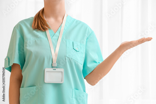 Female doctor showing somet...