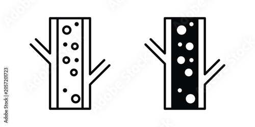 Fotografie Blood vessel icon. Symbols for Graphic Designs