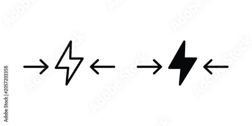 Εκτύπωση καμβά Conflict icon. Symbols for Graphic Designs