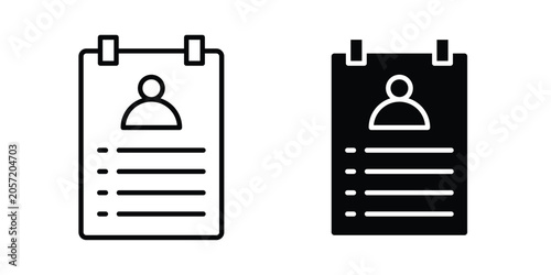 Schilderij op canvas Curriculum icon. Symbols for Graphic Designs