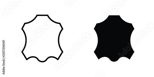 Φωτογραφία Leather material icon. Symbols for Graphic Designs