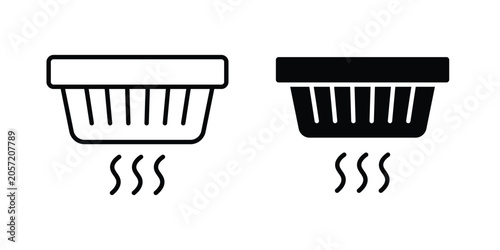 Quadro su tela Smoke detector icon. Symbols for Graphic Designs